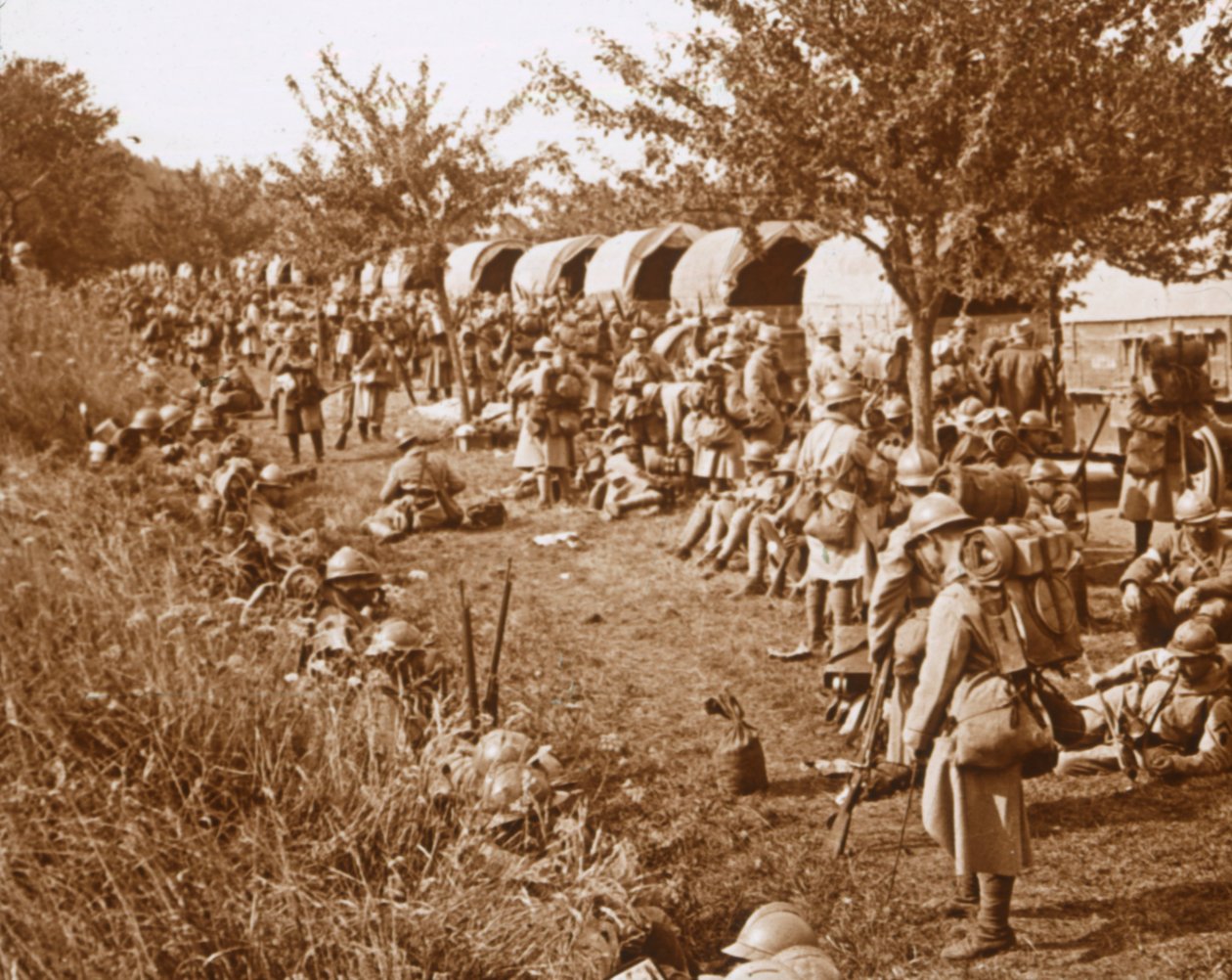 出发前往法国富瓦市（C1914-C1918） 作者 不明