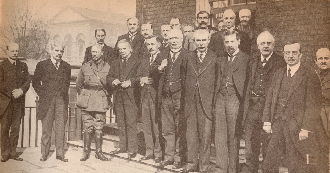 总理劳埃德·乔治（Lloyd George）先生和他的一些同事在1917年，c1917年，1935年 作者 不明