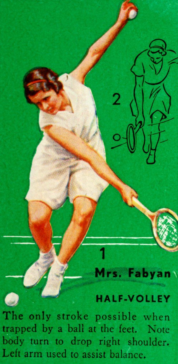 Fabyan夫人-Half-Volley，约摄于1935年。 作者 不明