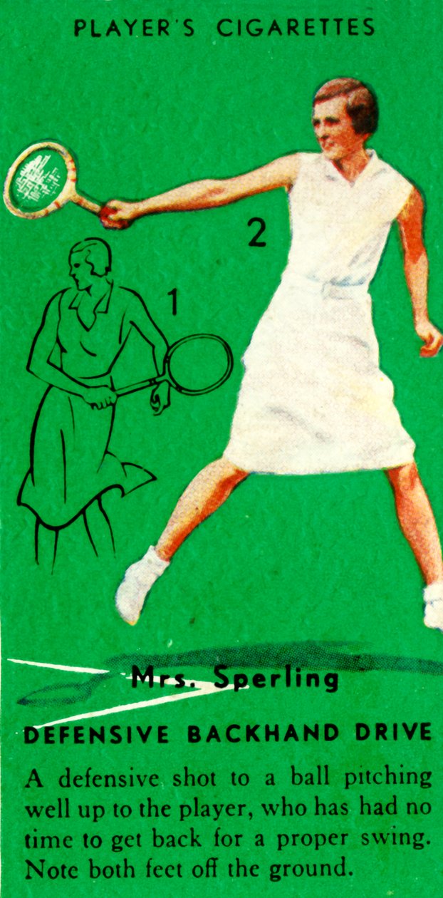 斯珀林夫人-防守反手，c1935年。 作者 不明