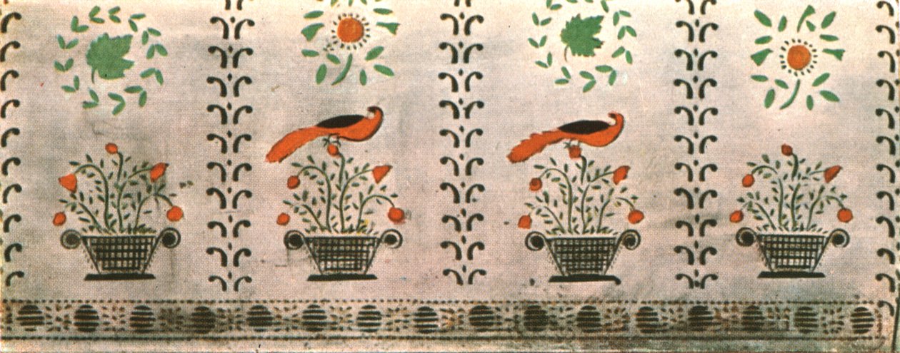 1928年，美国缅因州萨科市格兰特家庭住宅中的壁画。 作者 不明