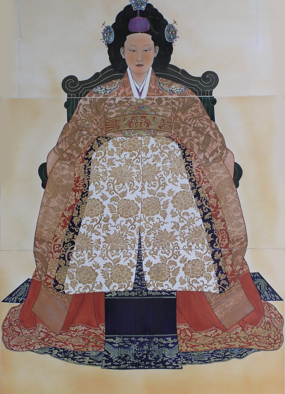 韩国皇后明成1851-1895年 作者 不明