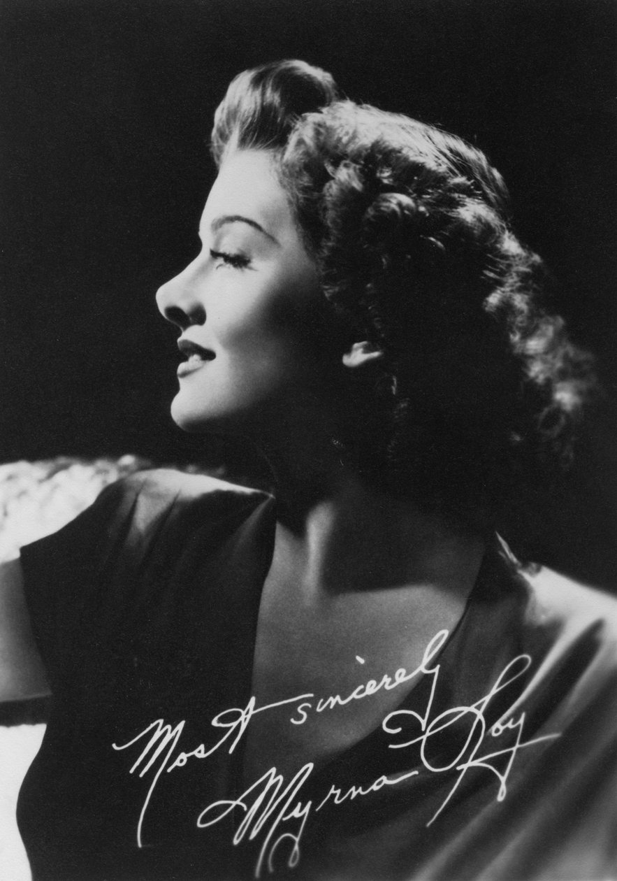 迈娜·洛伊（Myrna Loy）1905-1993，美国女演员，C1930年代 作者 不明