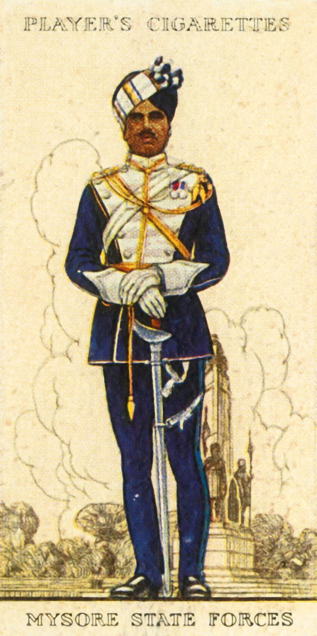 迈索尔州立部队，1936年。 作者 不明