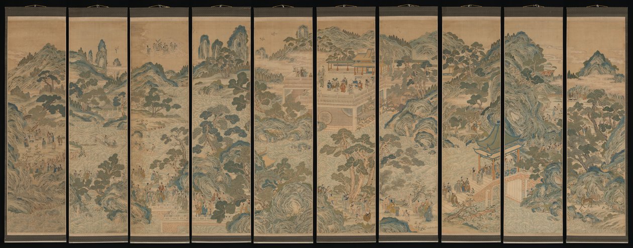 有神仙的神话景观，19世纪。 作者 不明