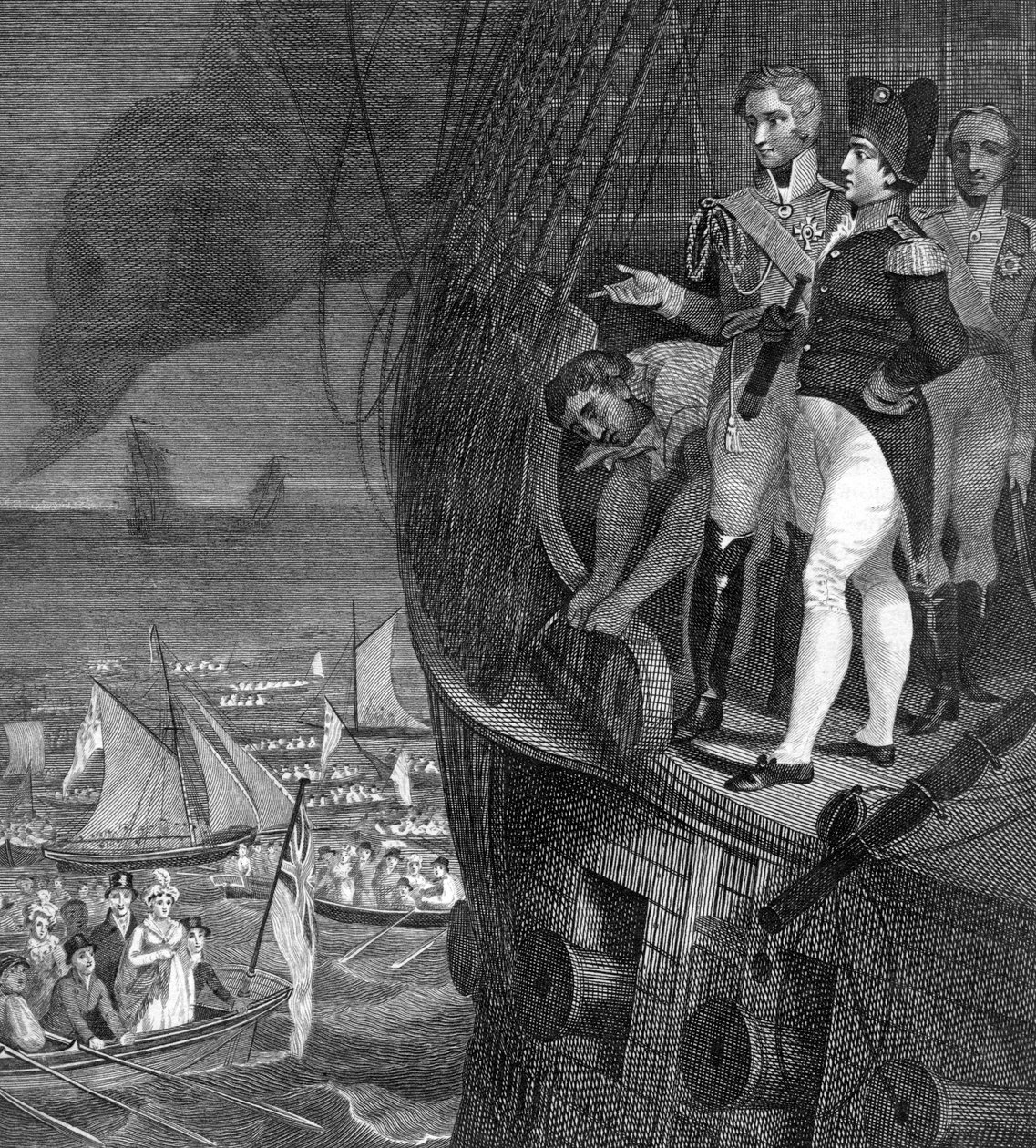 拿破仑·波拿巴（Napoleon Bonaparte）1721-1818年登上普利茅斯（Plymouth）海岸的Belerophon 作者 不明