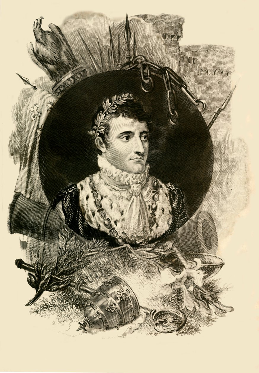 拿破仑·波拿巴（Napoleon Buonaparte），1769年至1821年，1816年。 作者 不明