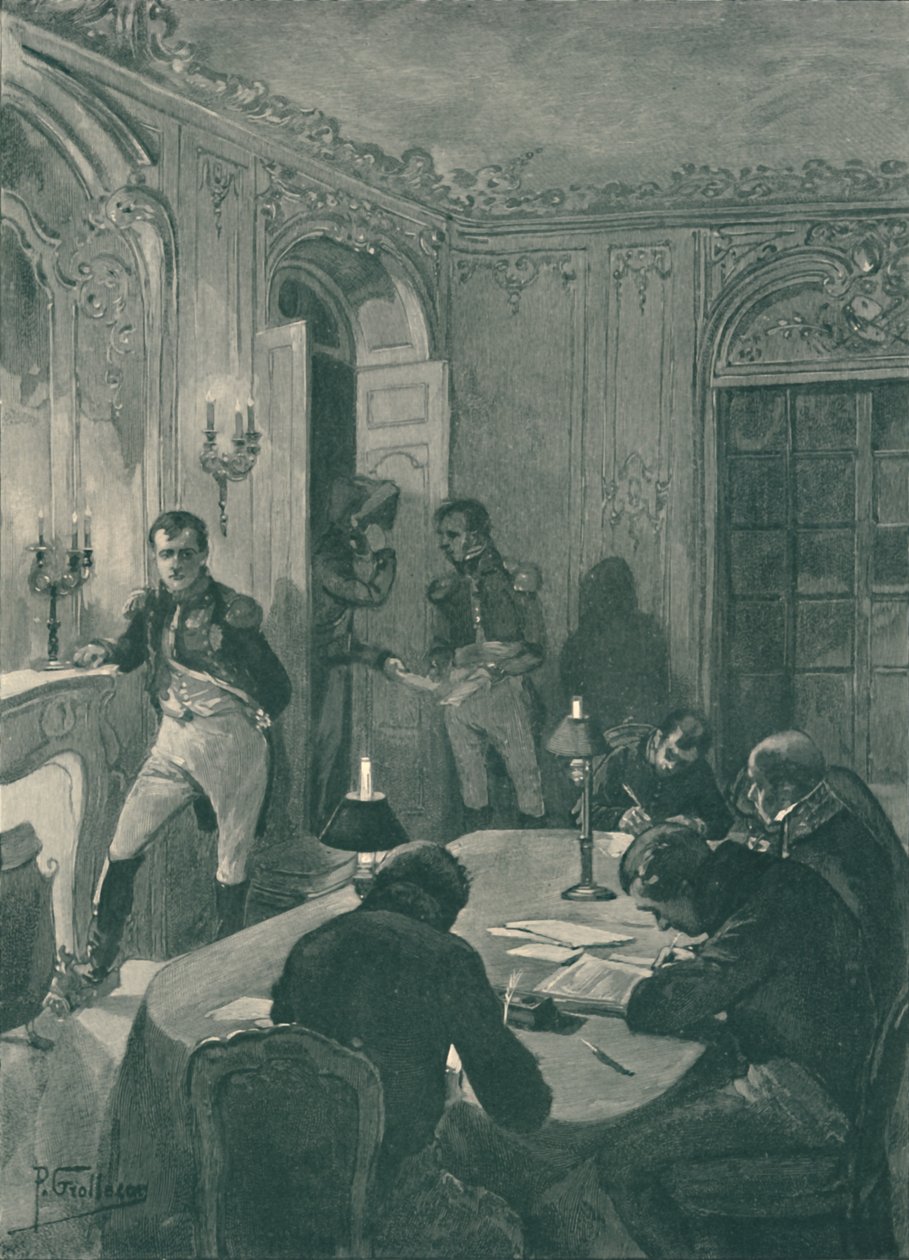 拿破仑对秘书的独裁，1896年 作者 不明