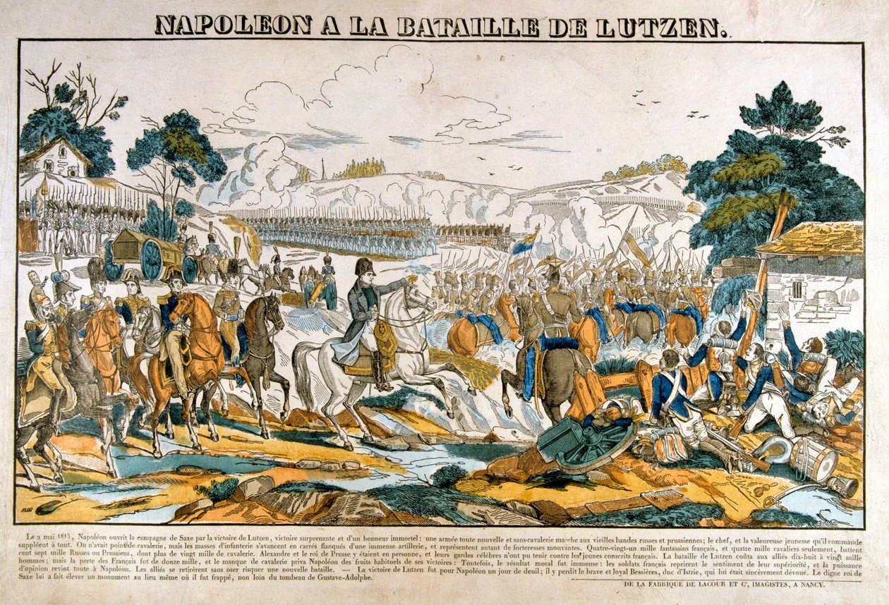 1813年5月2日，拿破仑在卢岑战役中 作者 不明