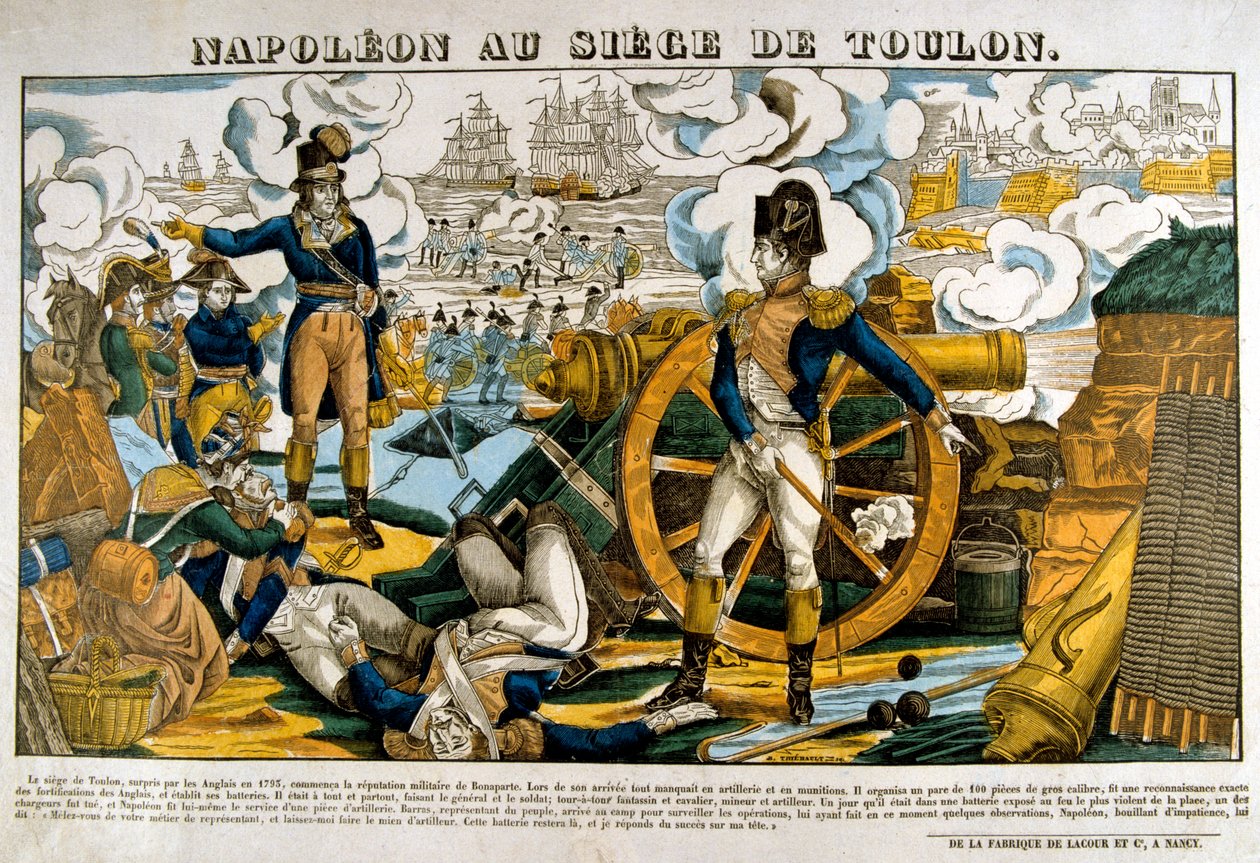 拿破仑在1793年的对土伦的包围中，十九世纪 作者 不明