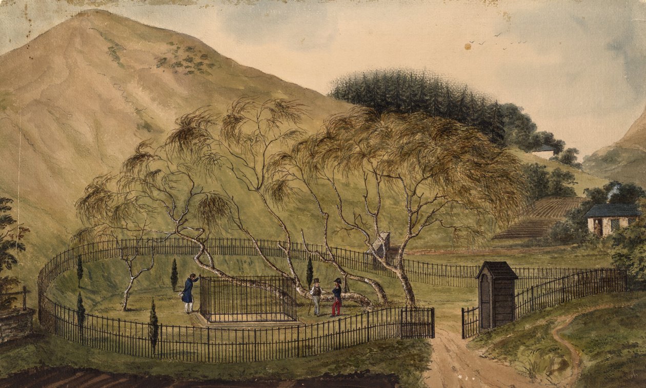 拿破仑墓地在圣赫勒拿岛，1833年 作者 不明