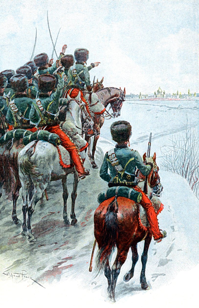 拿破仑·格兰德·阿米（Napoleons Grande Armee）追赶莫斯科，19世纪末1812年 作者 不明