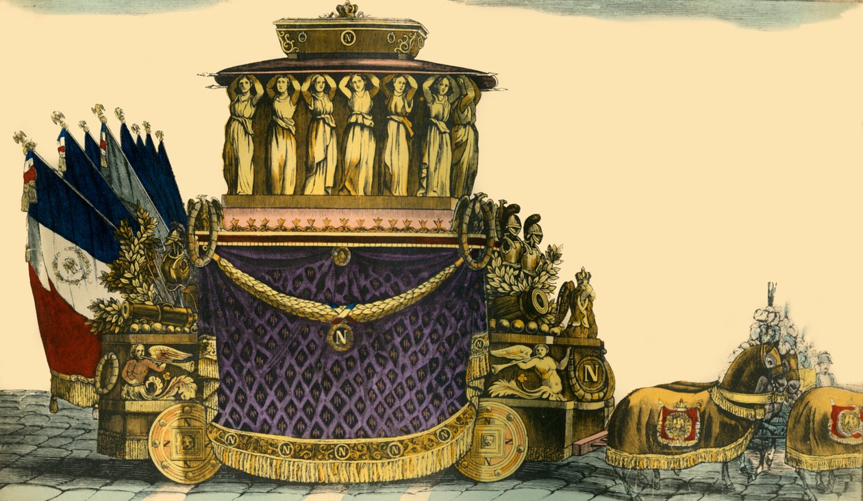 拿破仑葬礼马车，1840年，1921年。 作者 不明