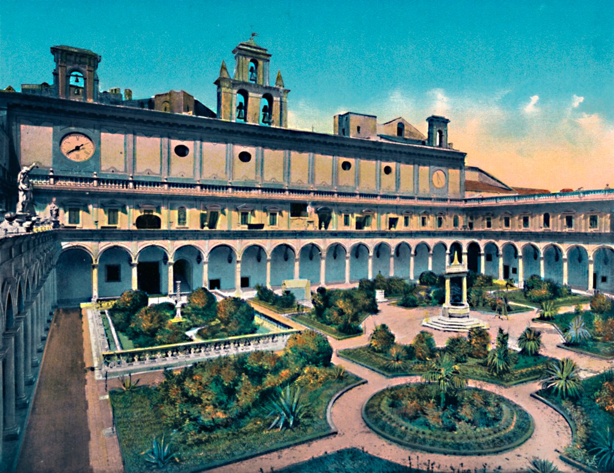 那不勒斯-Chiosco Di S.Martino，c1900。 作者 不明