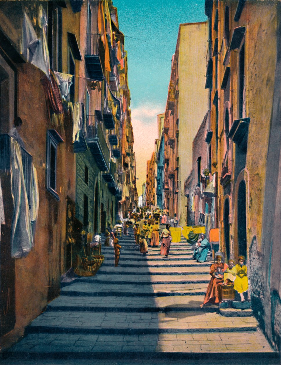 那不勒斯-Pallonetti圣卢西亚，c1900。 作者 不明