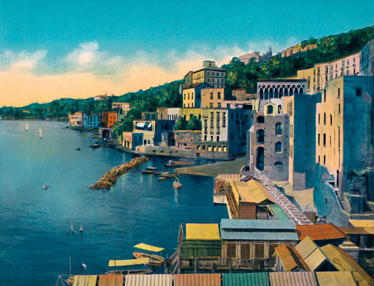 那不勒斯-Posillipo，c1900。 作者 不明