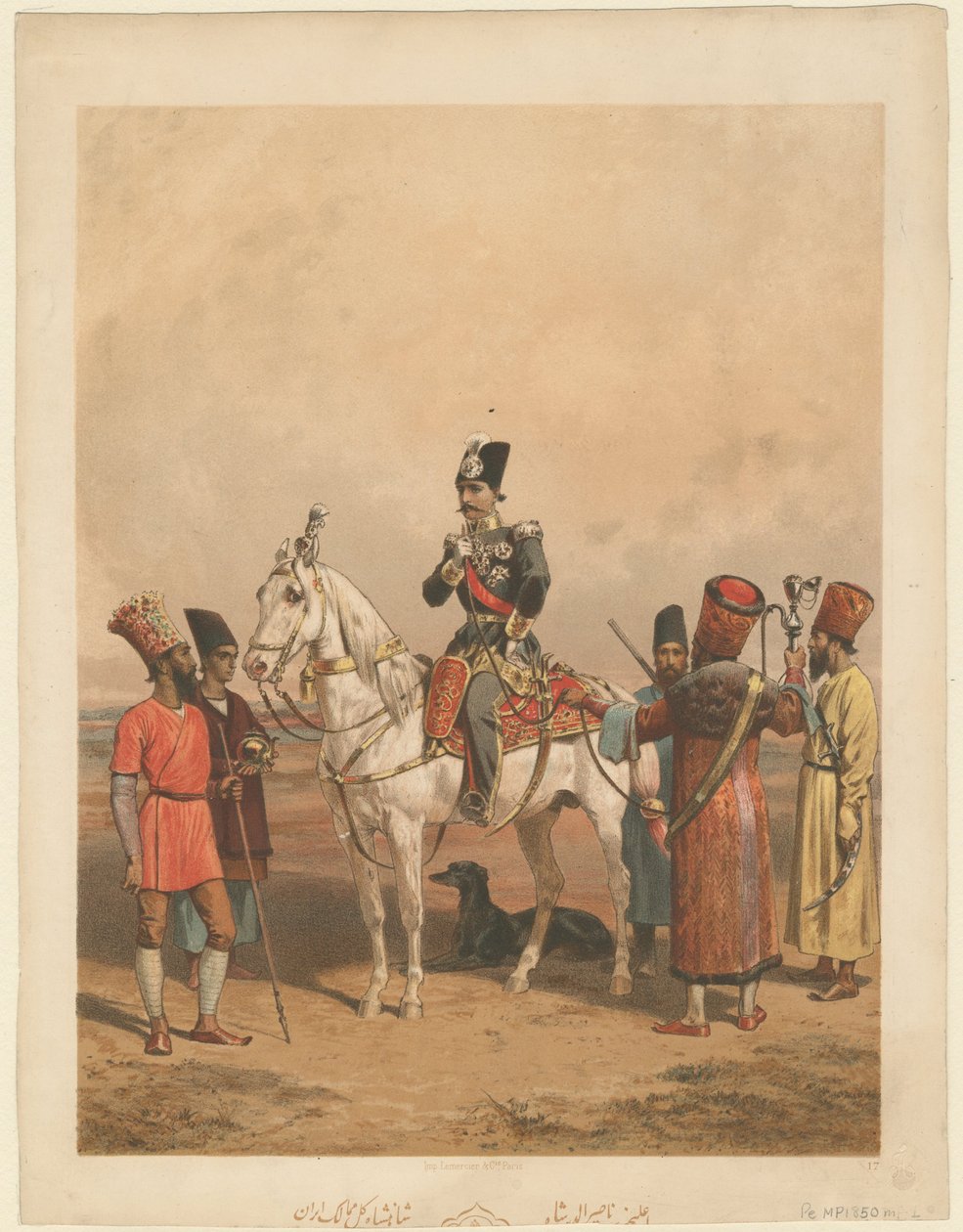 Nasser al-Din Shah Qajar 1831年-1896年，波斯的Shahanshah，c。 1850年 作者 不明