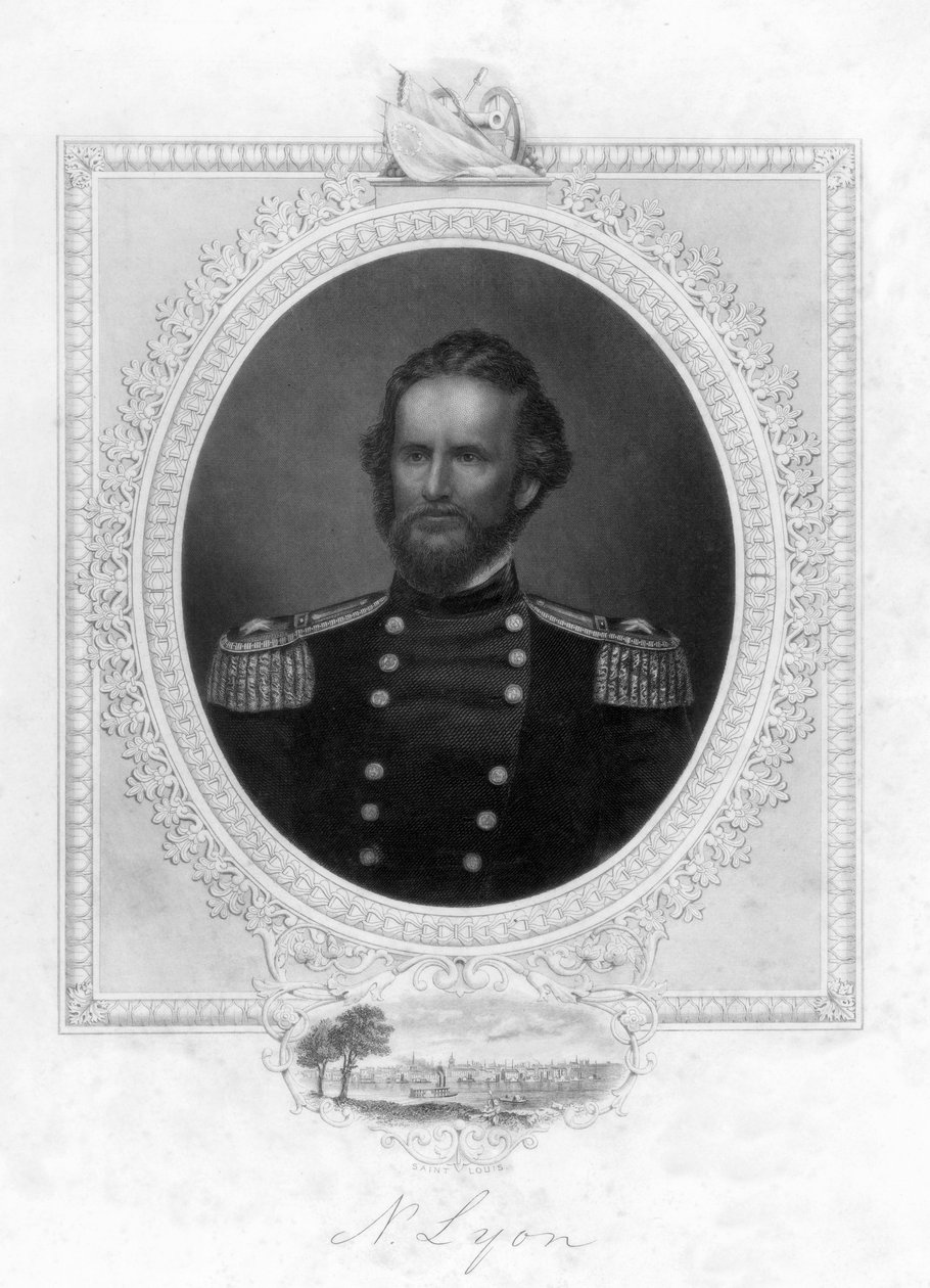 纳撒尼尔·里昂（Nathaniel Lyon）1818-1861年，美国将军，1863年 作者 不明