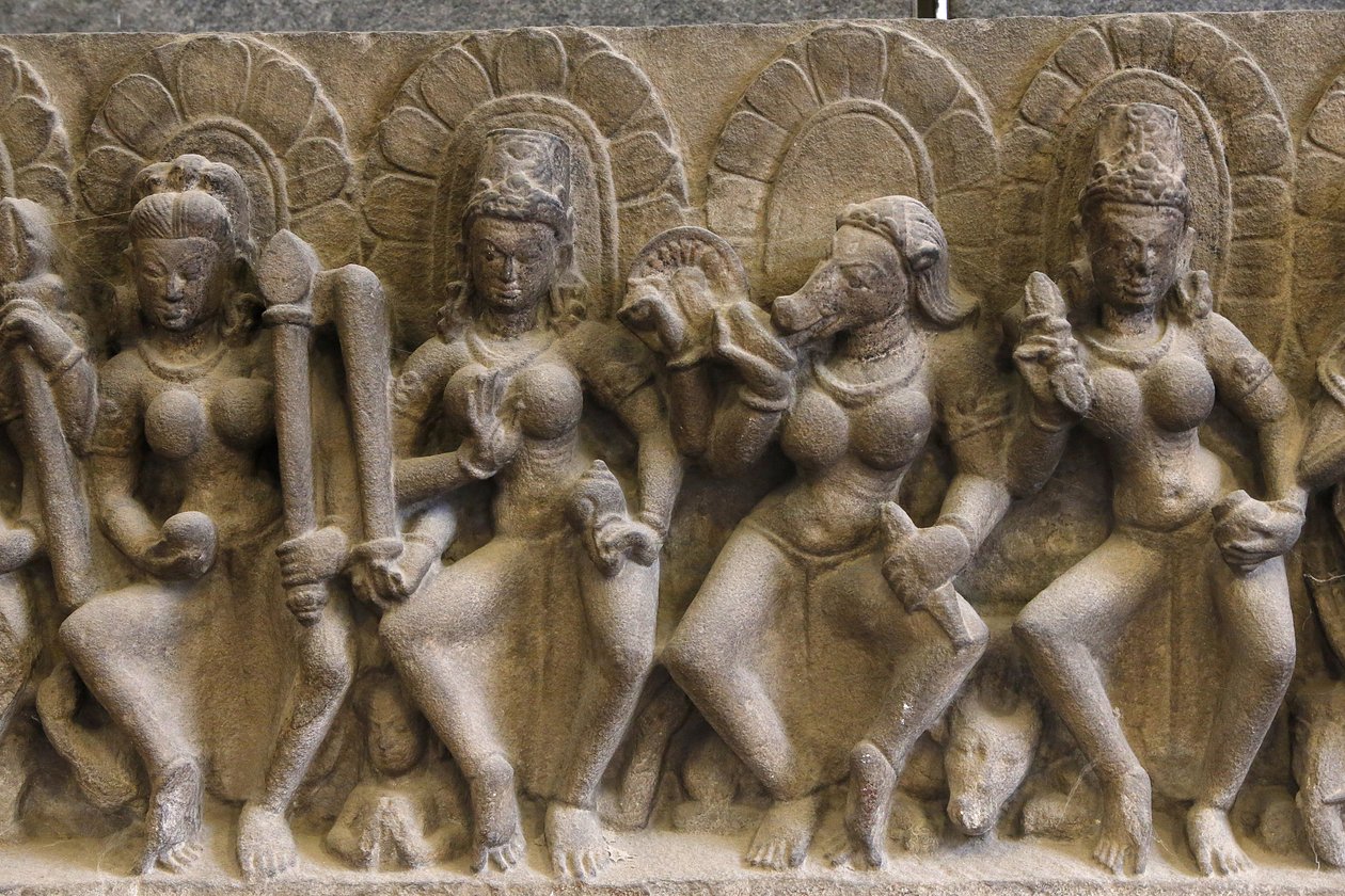 National museum of India, Delhi. Saptamatrikas (seven divine mothers). Pratihara 作者 不明