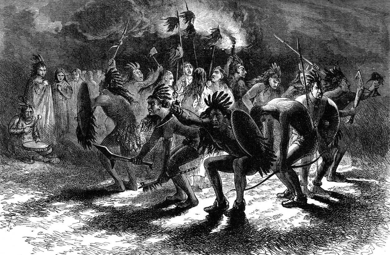 美国原住民头皮舞，约于17世纪C1880 作者 不明