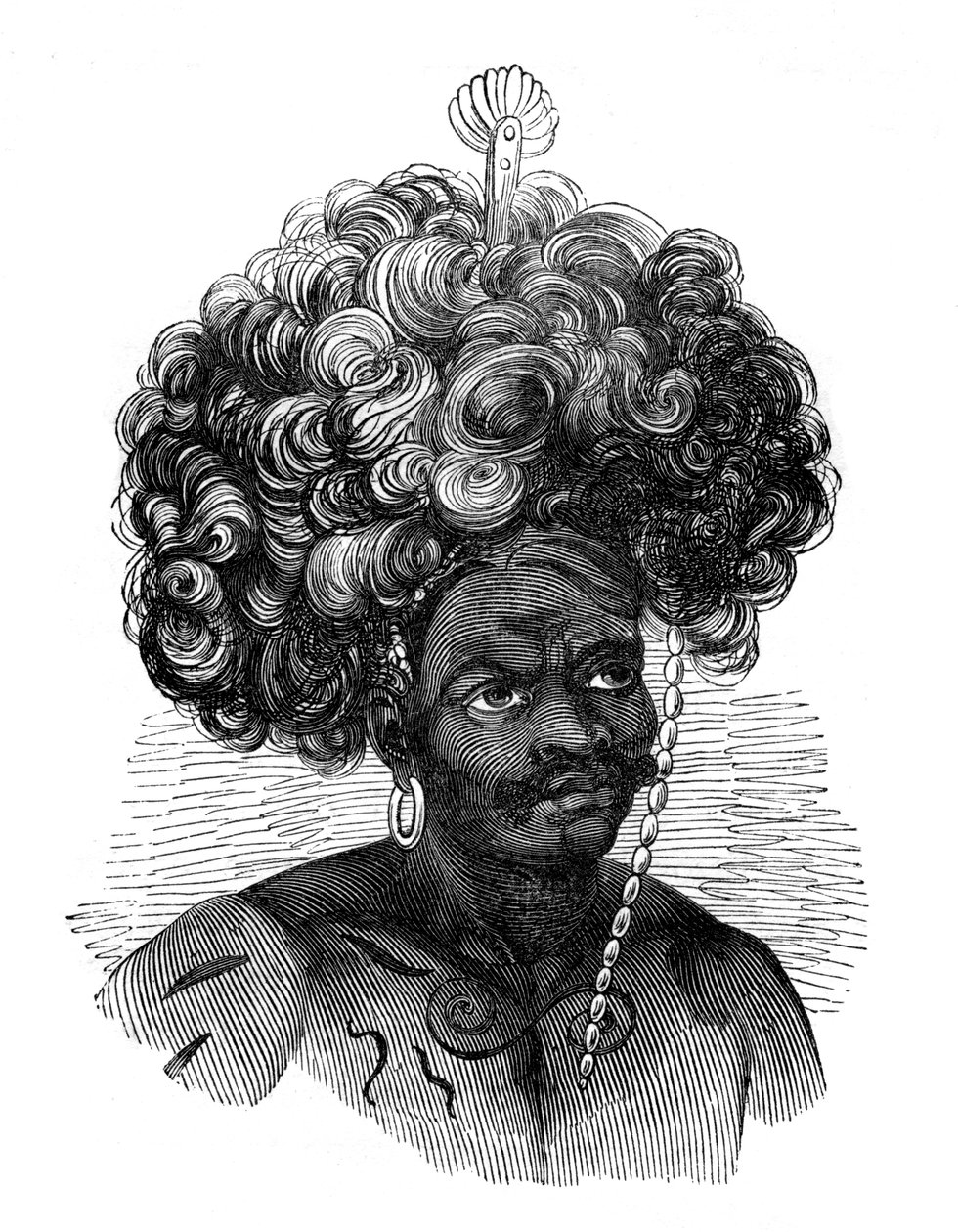 巴布亚群岛人，1848年 作者 不明
