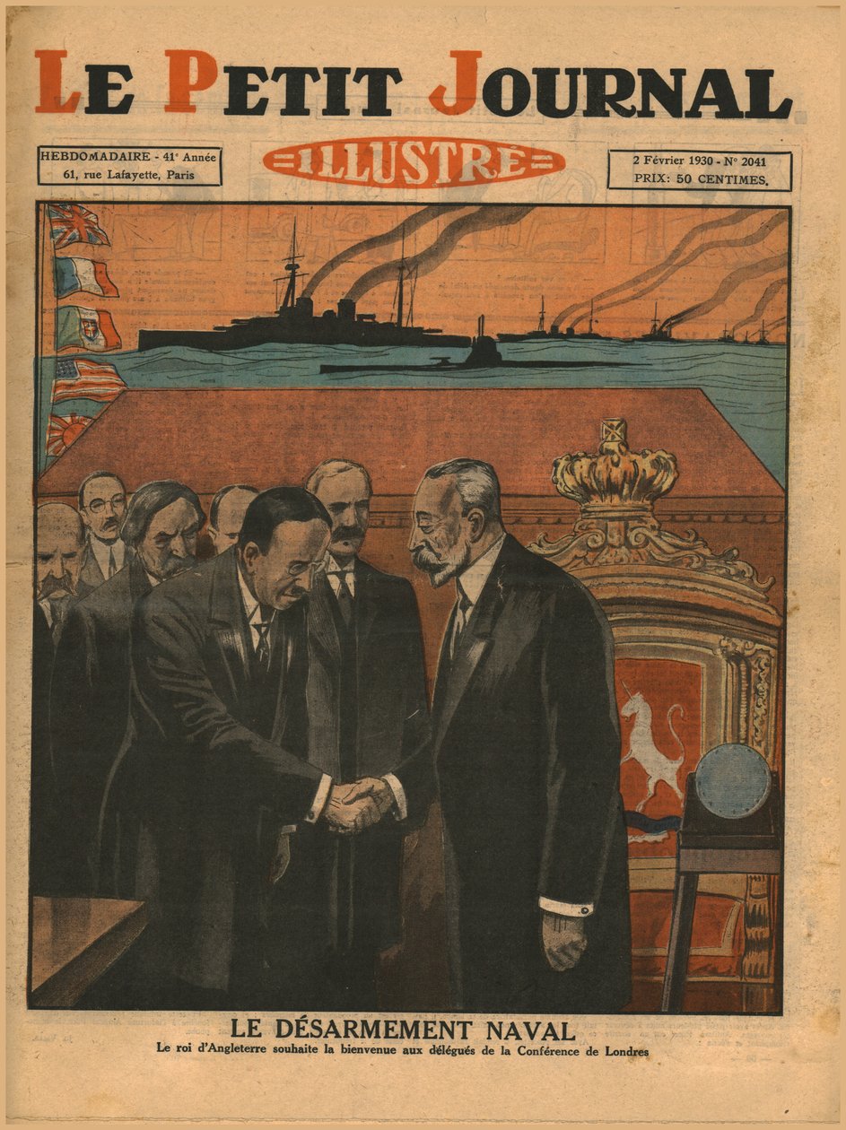 海军裁军，1930年。 作者 不明