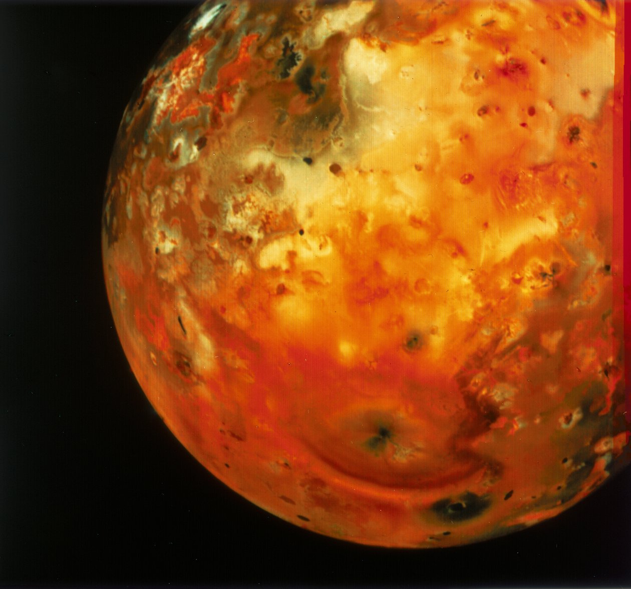 木卫二的卫星之一爱欧（Io）的近景（1979年） 作者 不明