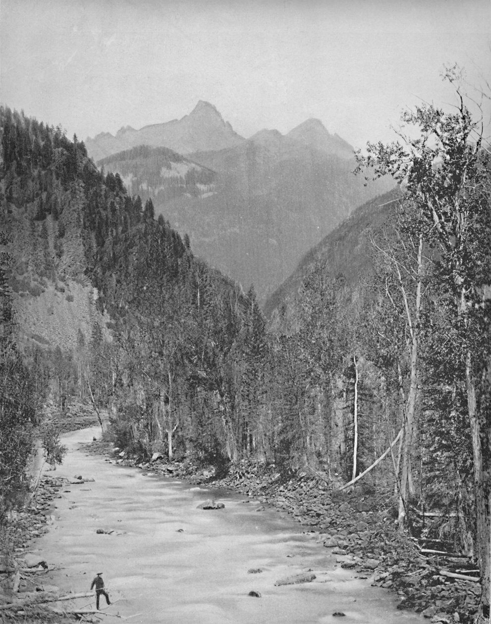 针山，里约热内卢峡谷，大约在1897年。 作者 不明