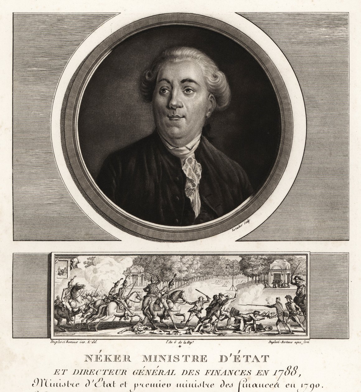 内克尔(Jacques Necker)，国务部长兼财政总长 作者 不明