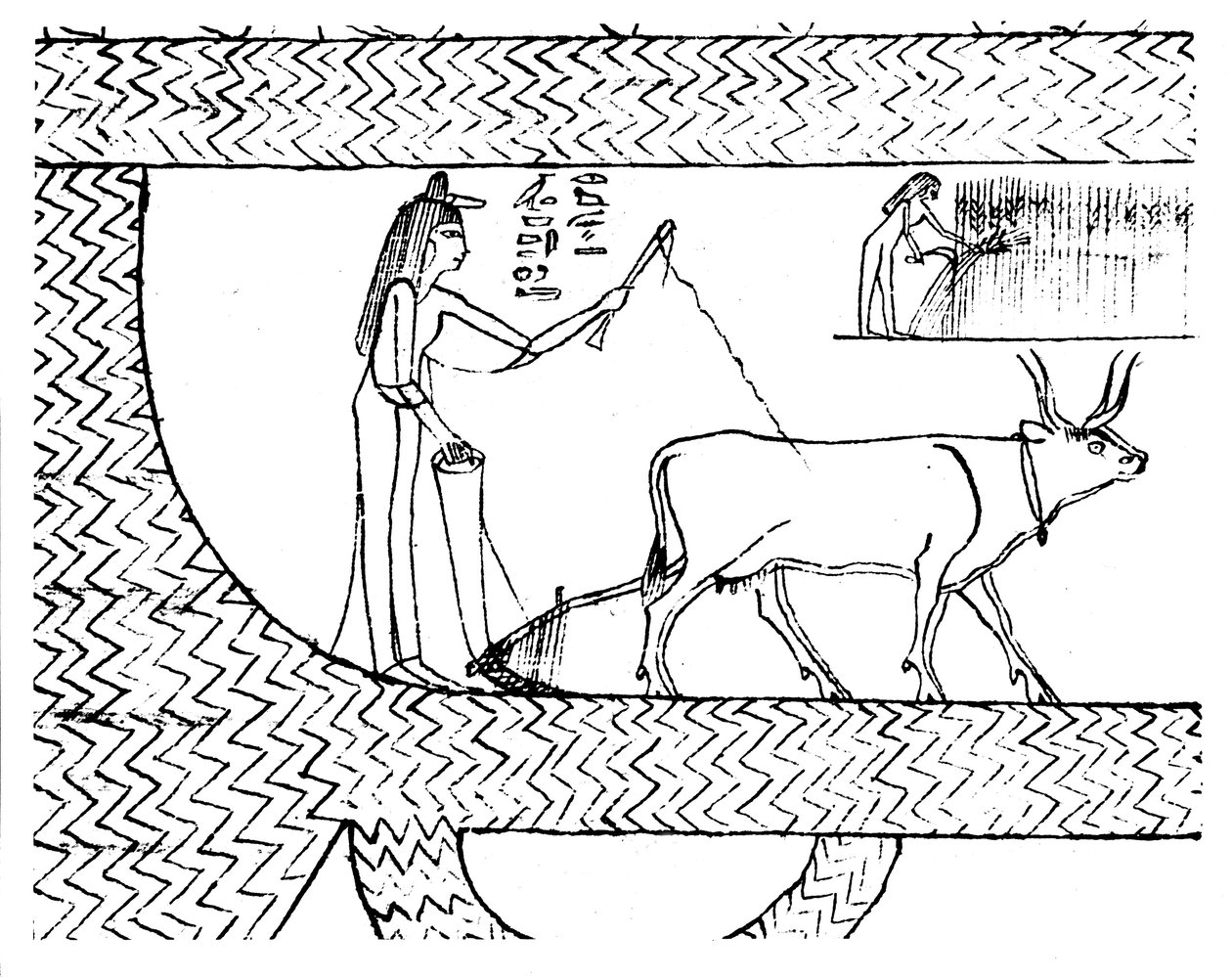 Nesitanebtashru耕作和收割，公元前1025年 作者 不明