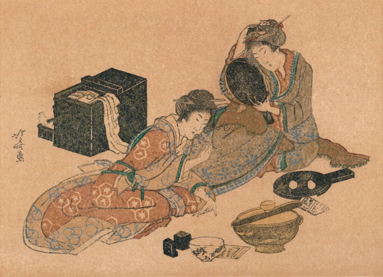 新年卡或Surimono，c1890 作者 不明