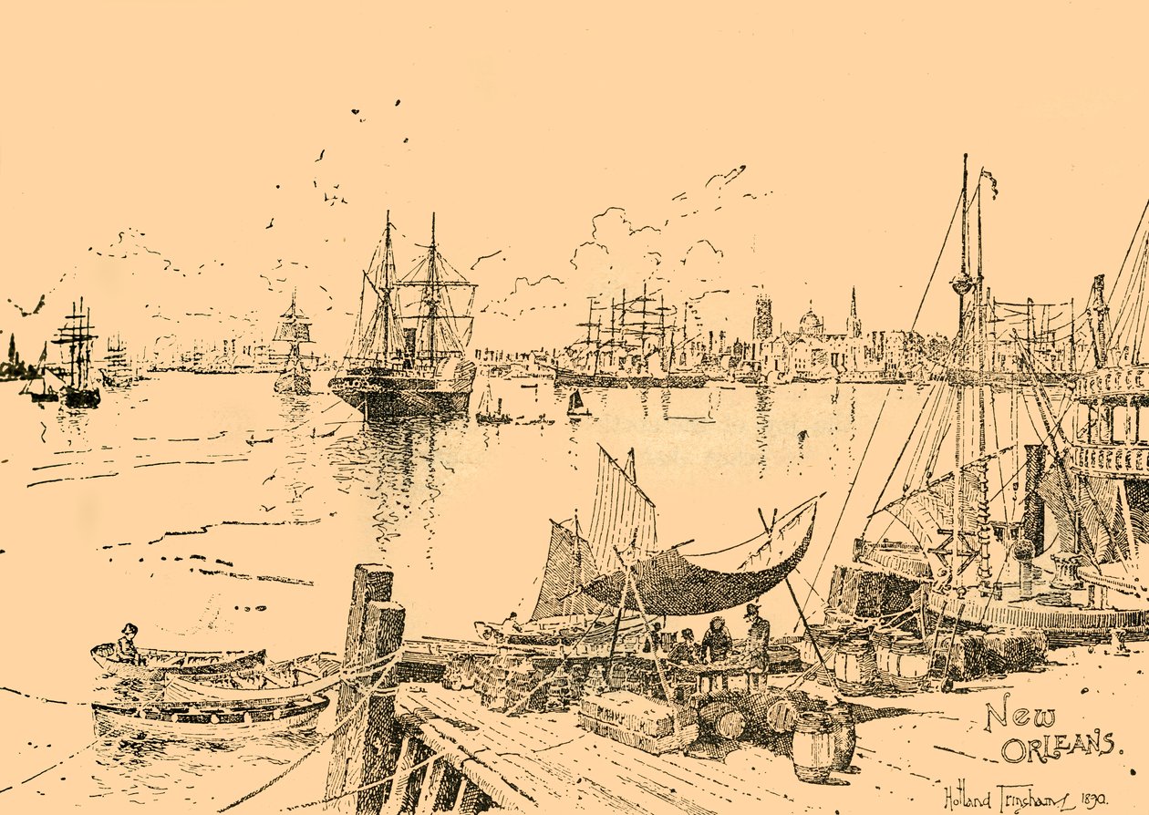 路易斯安那州新奥尔良，约建于1890年。 作者 不明