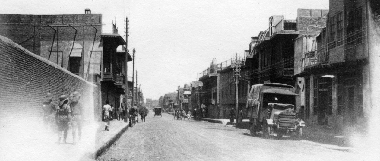 新街，巴格达，美索不达米亚，第一次世界大战，1918年 作者 不明