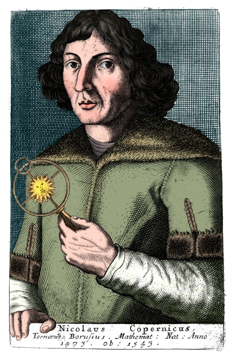 Nicolas Copernicus，波兰天文学家和数学家 作者 不明