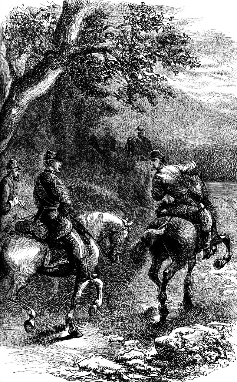 弗吉尼亚州哈珀斯·费里（Harpers Ferry）夜行军，c1861 c1880 作者 不明