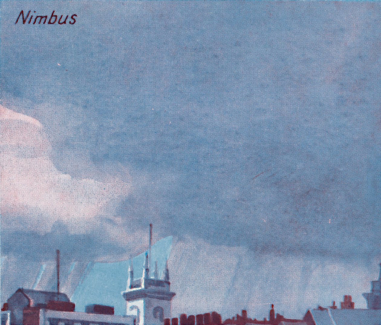 雨云-天空中数十种主要云形式，1935年 作者 不明