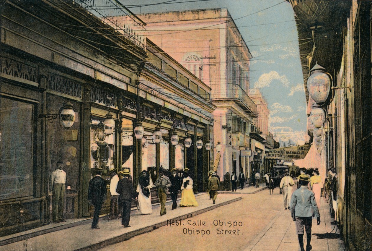 奥比斯波街61号。古巴哈瓦那奥比斯波街（Obispo Street），约建于1910年 作者 不明