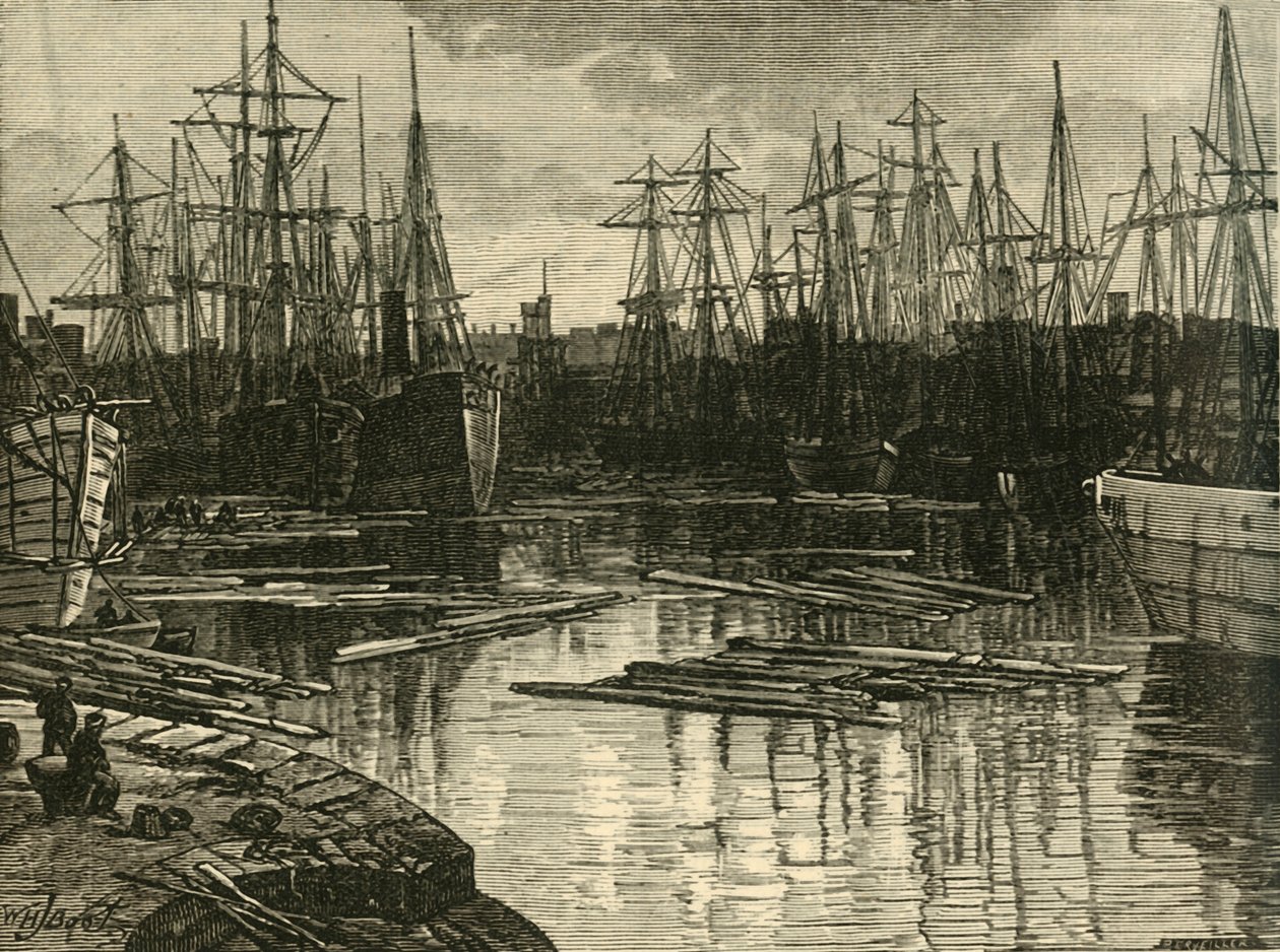 斯旺西北码头，1898年。 作者 不明