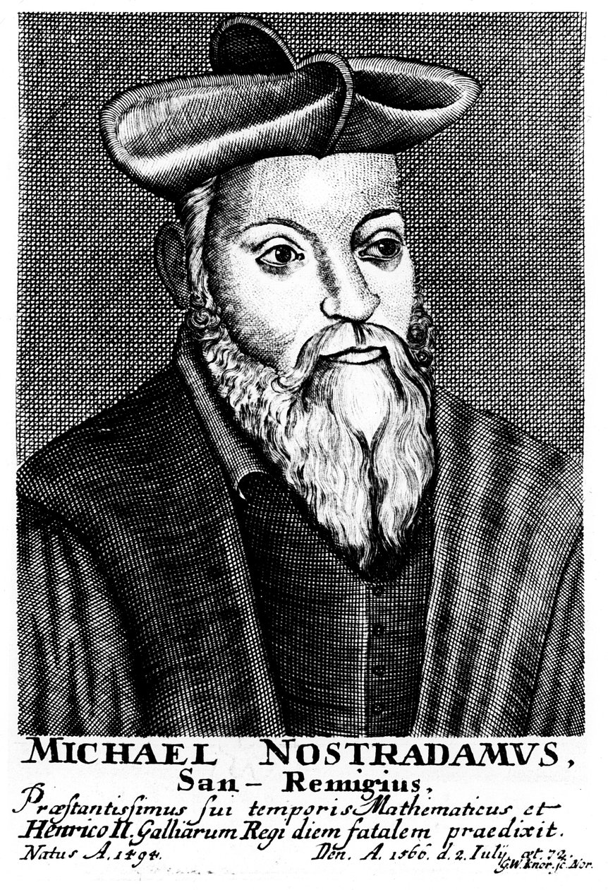 Nostradamus，16世纪法国医师和占星家，1725年 作者 不明