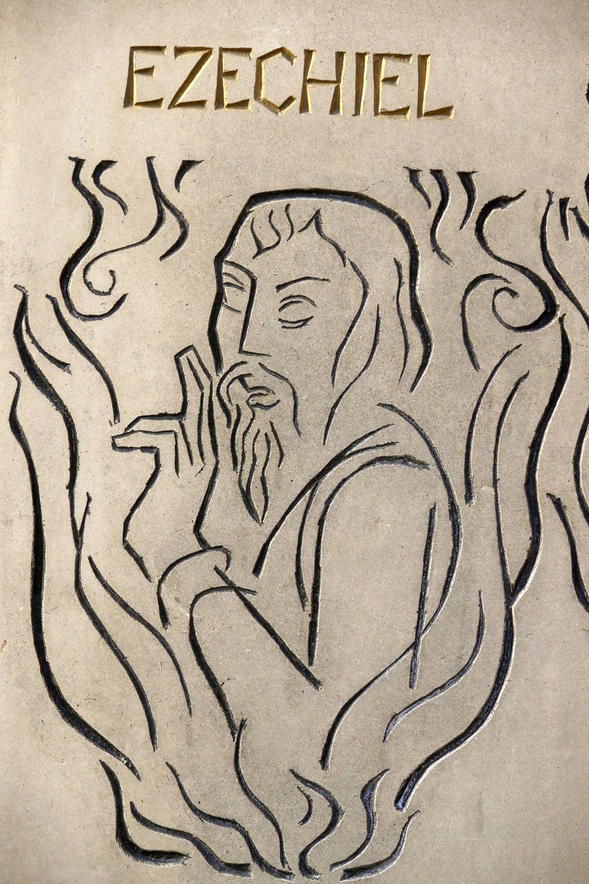 法国圣母院天主教堂，伦敦。先知埃杰希尔，伦敦，英国 作者 不明