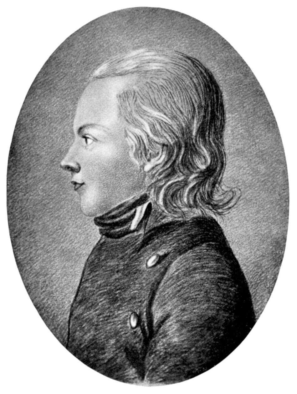 Novalis Friedrich von Hardenberg，德国浪漫主义诗人和小说家，c1800 作者 不明