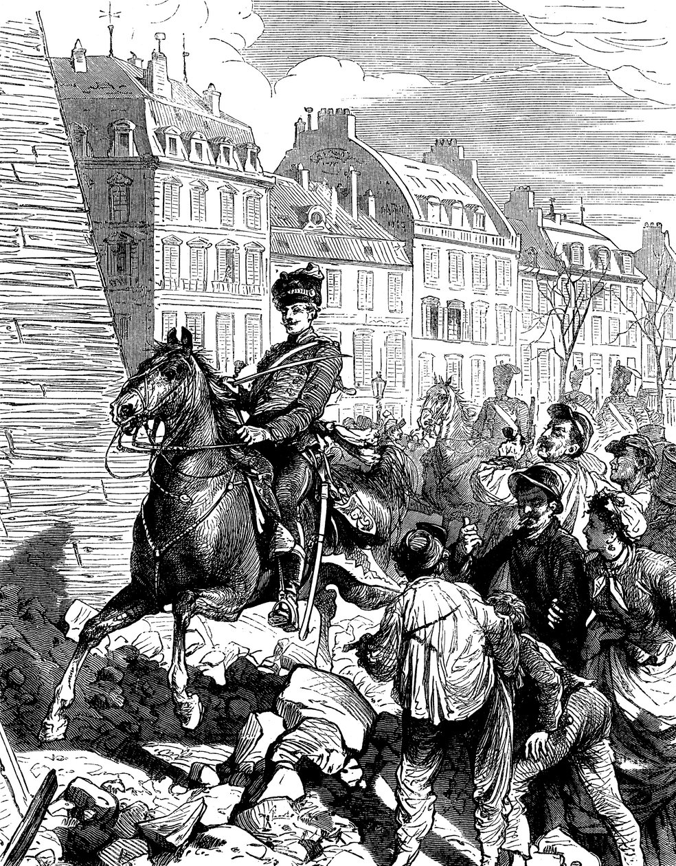 1871年2月，法普战争后德国人占领巴黎c1880 作者 不明