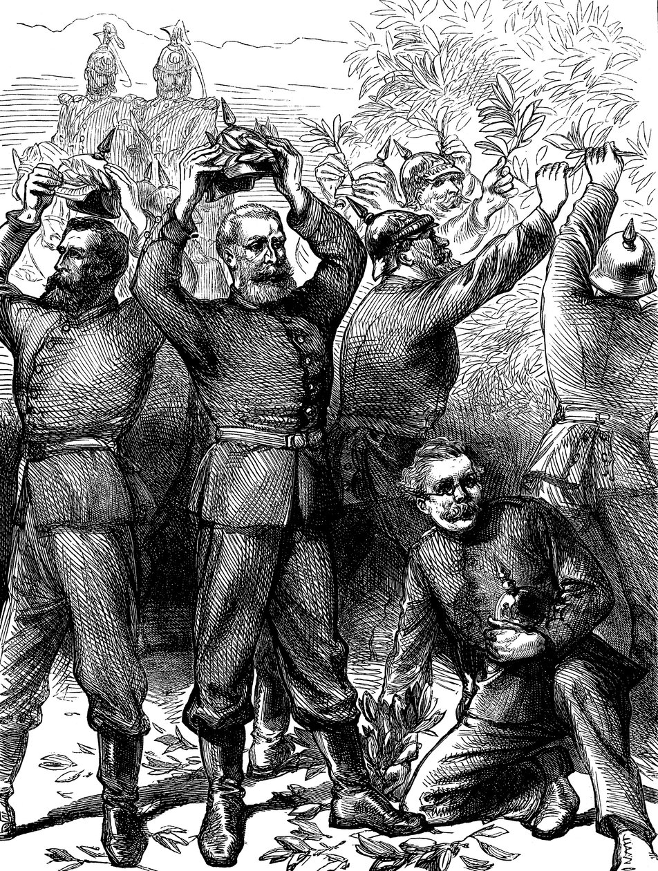 1871年3月，法普战争后德国人占领巴黎c1880 作者 不明