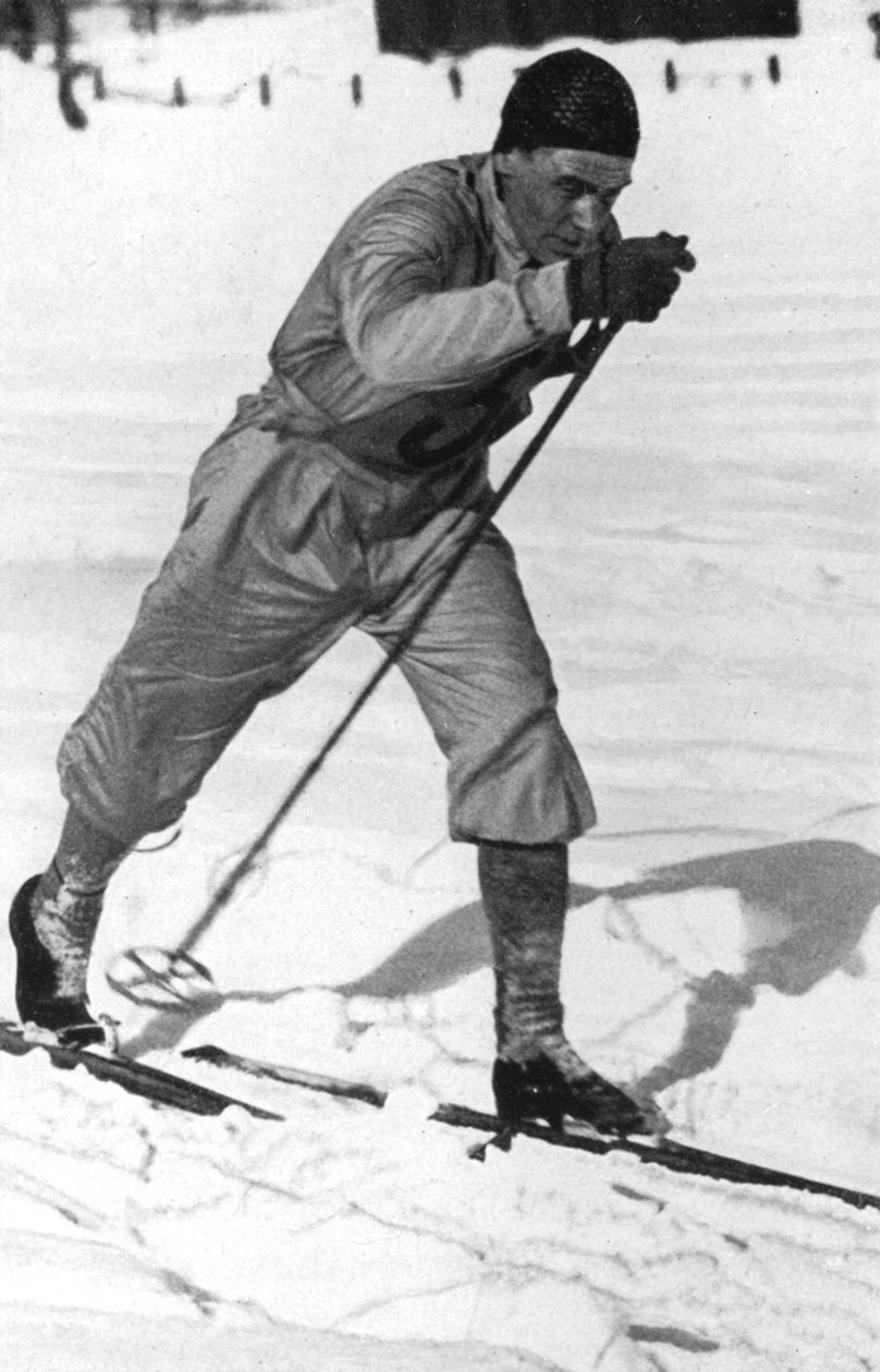 Oddbjorn Hagen，挪威越野滑雪者，冬季奥运会，加米许-帕滕基兴，1936年 作者 不明
