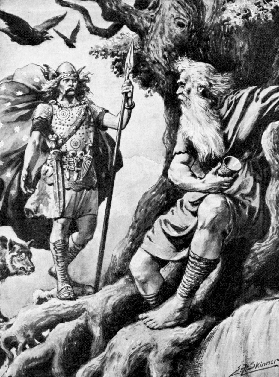 奥丁·沃坦（Odin Wotan），北欧神，十九世纪 作者 不明