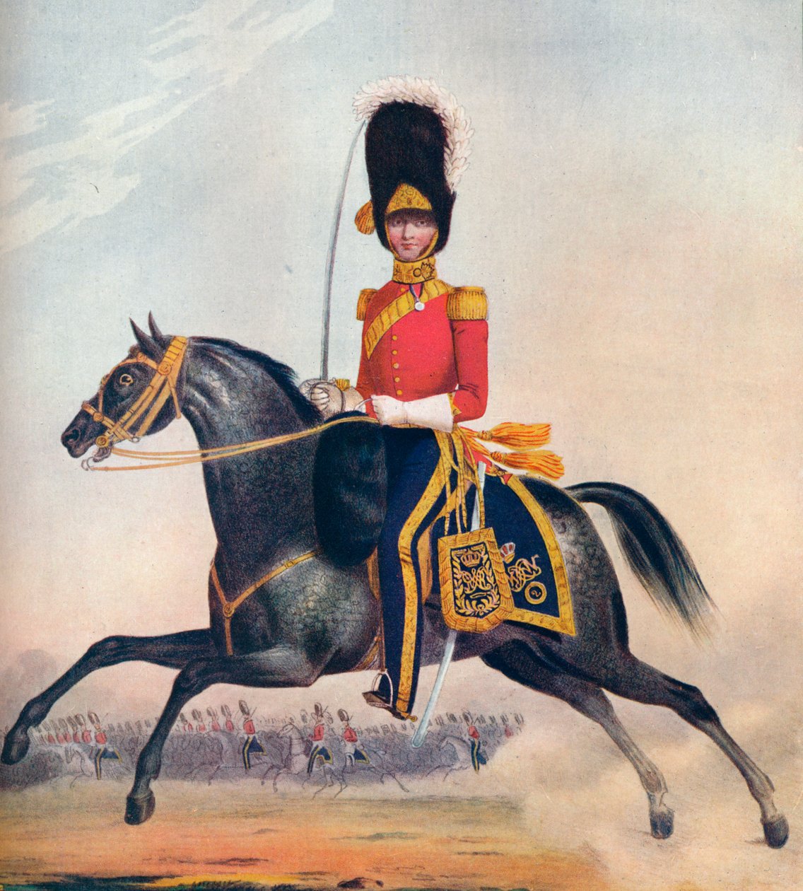第二名RN Brit的官员。龙骑兵，1833年。 1914年 作者 不明