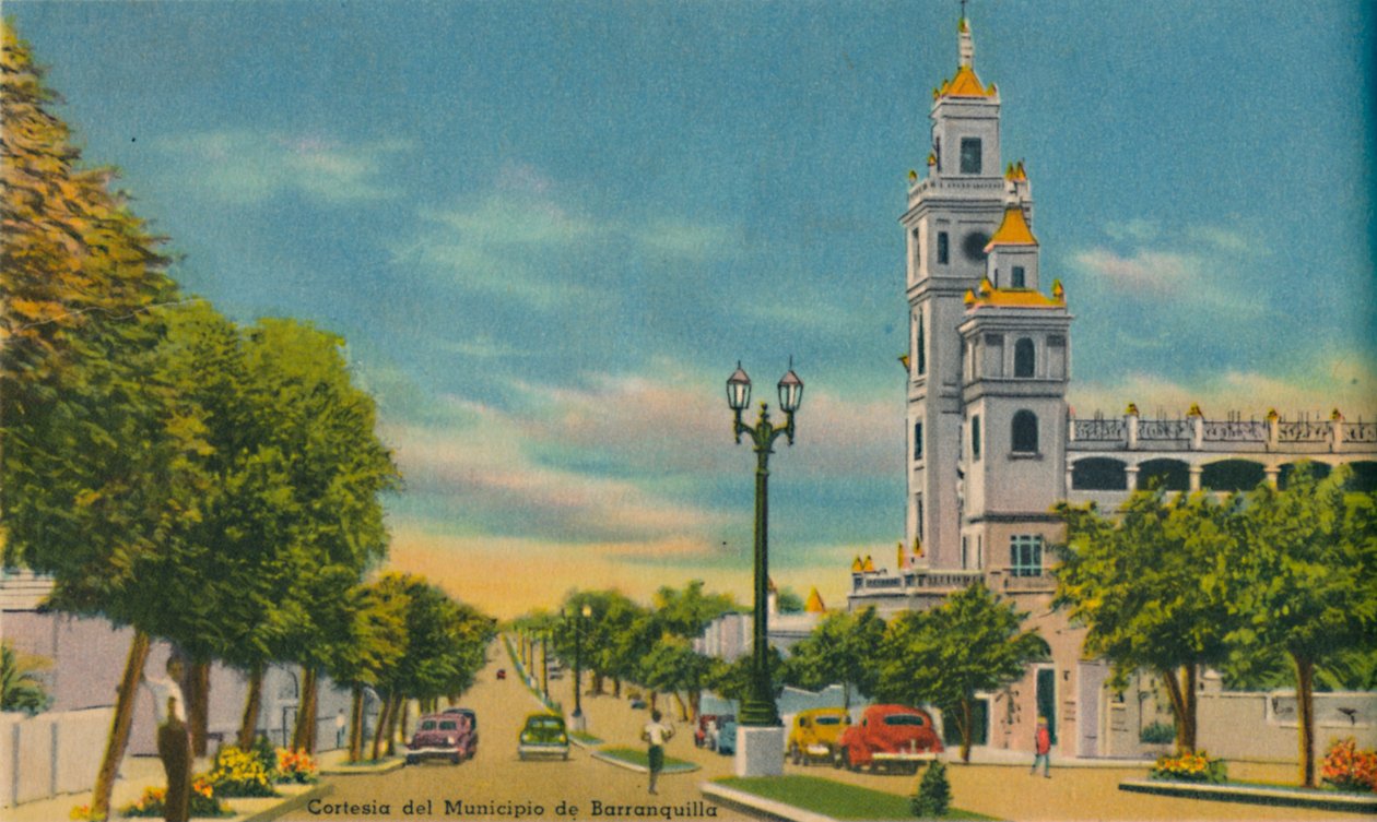 奥兰亚埃雷拉大道（Olaya Herrera Avenue），巴兰基亚（Barranquilla），建于1940年代 作者 不明