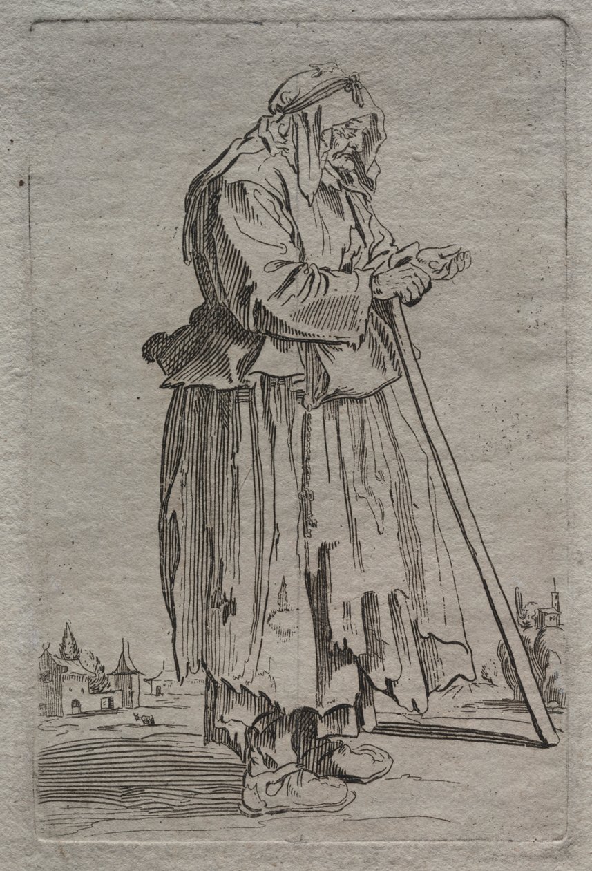 乞eg老妇，1600年代。 作者 不明