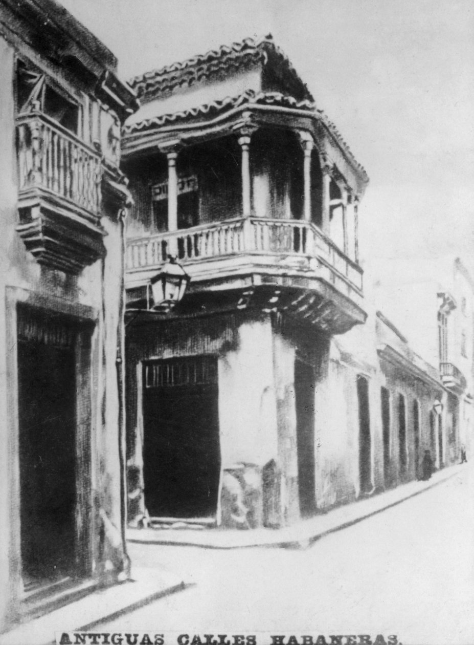 哈瓦那旧街，18世纪，1920年代 作者 不明