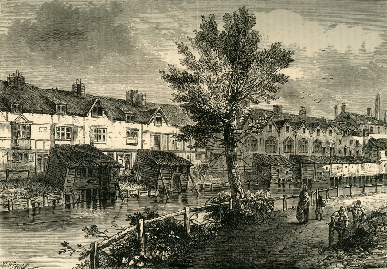 伦敦街（Dockhead）的老房子，约建于1810年，建于1878年。 作者 不明